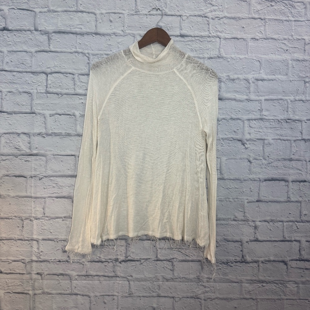 Free People Sheer Mock Turtleneck
